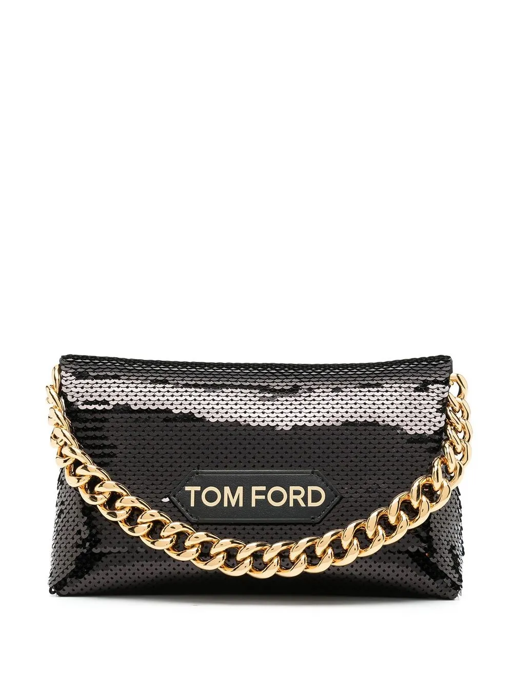 

TOM FORD bolsa de mano bordada con lentejuelas - Negro