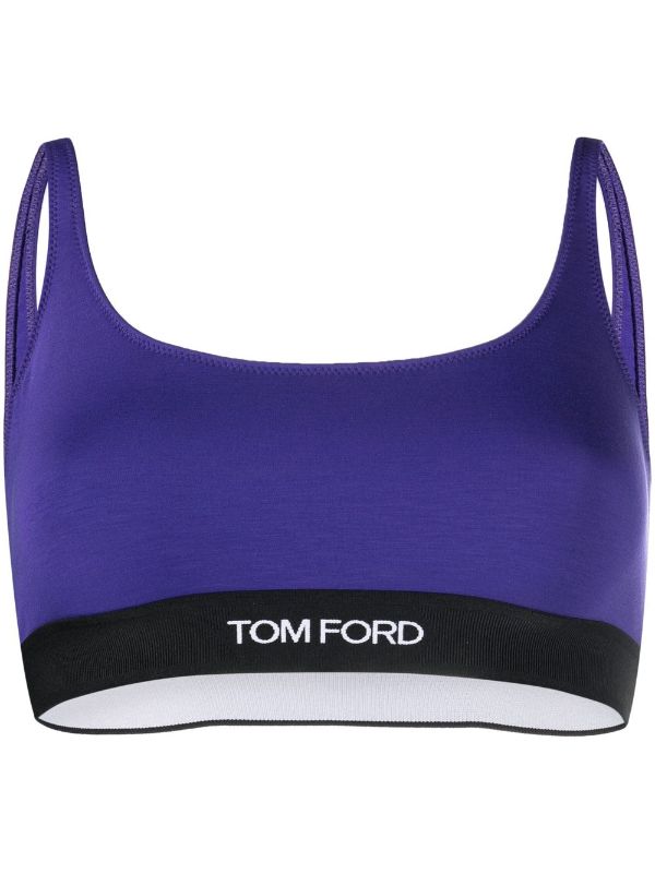 TOM FORD logo-underband Bralette - Farfetch