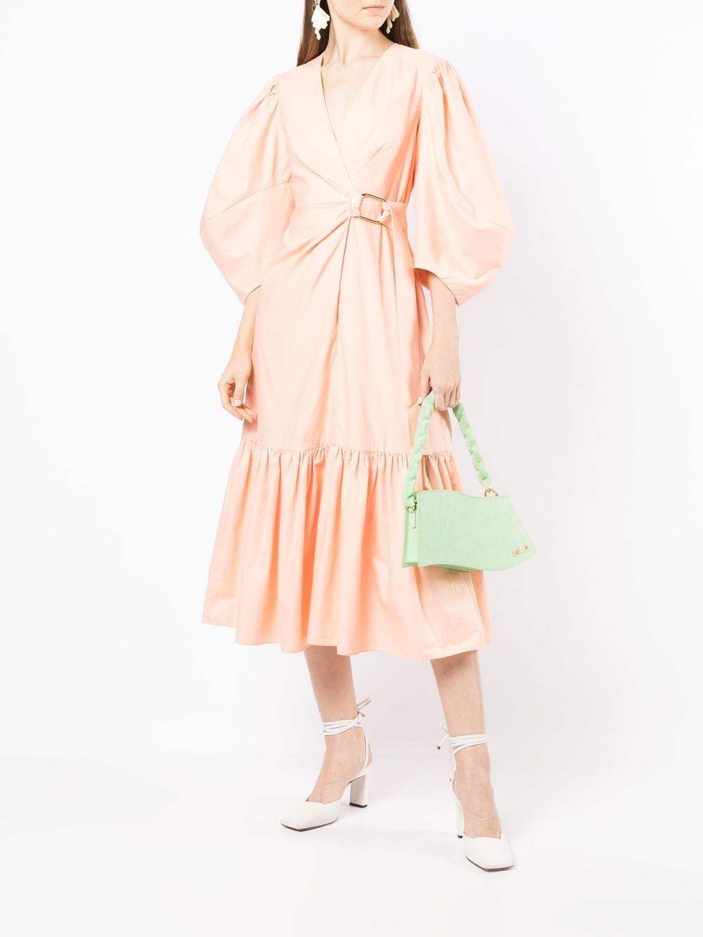 Acler Midi-jurk met gesp - Oranje