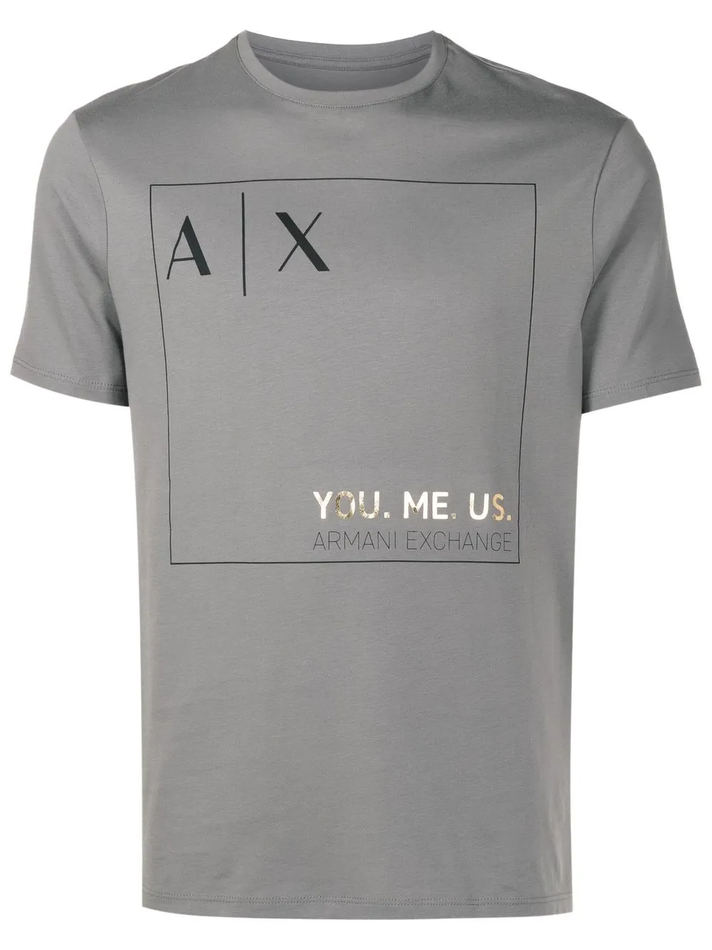 

Armani Exchange logo-print short-sleeved T-shirt - Grey