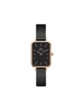 Daniel Wellington Quadro Pressed Ashfield 20x26mm - Black