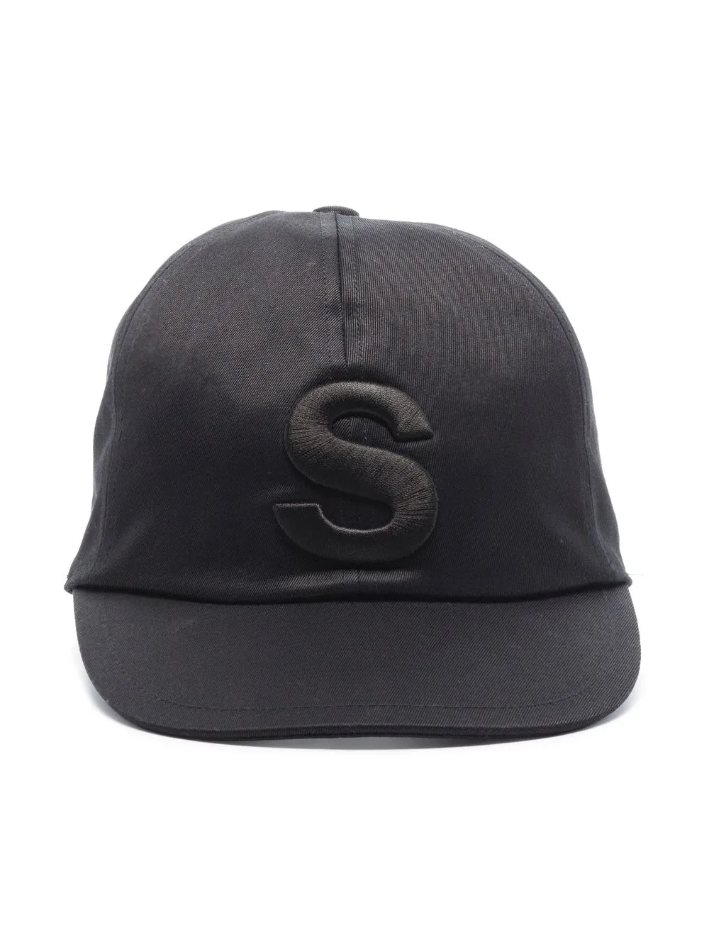 

sacai gorra de béisbol con logo bordado - Negro