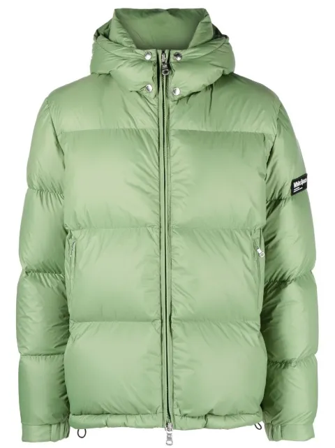 White:Space Scott logo-patch padded jacket