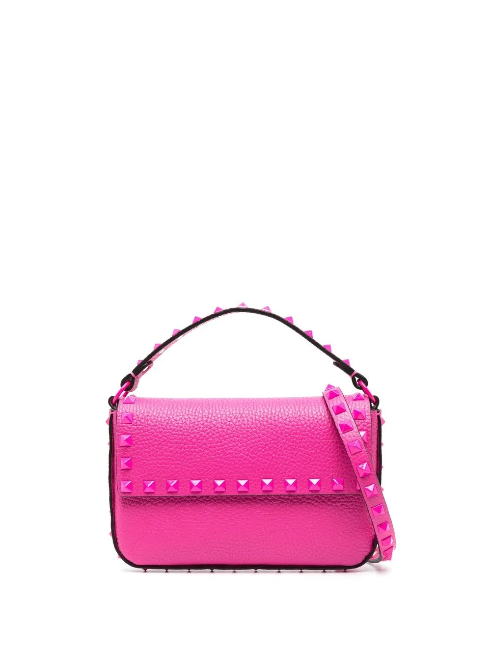 

Valentino Garavani Rockstud leather mini bag - Pink