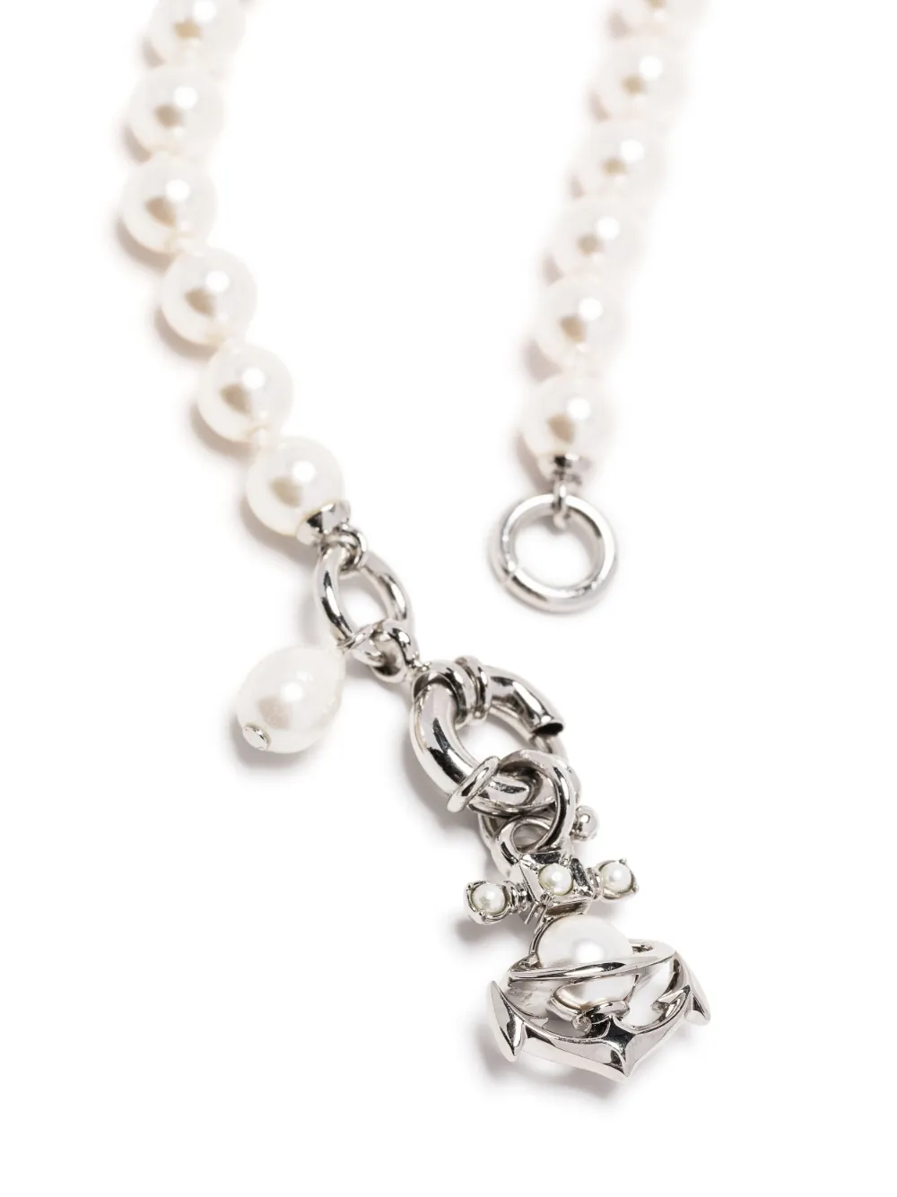 Vivienne Westwood Marialena Pearl Necklace In Beige
