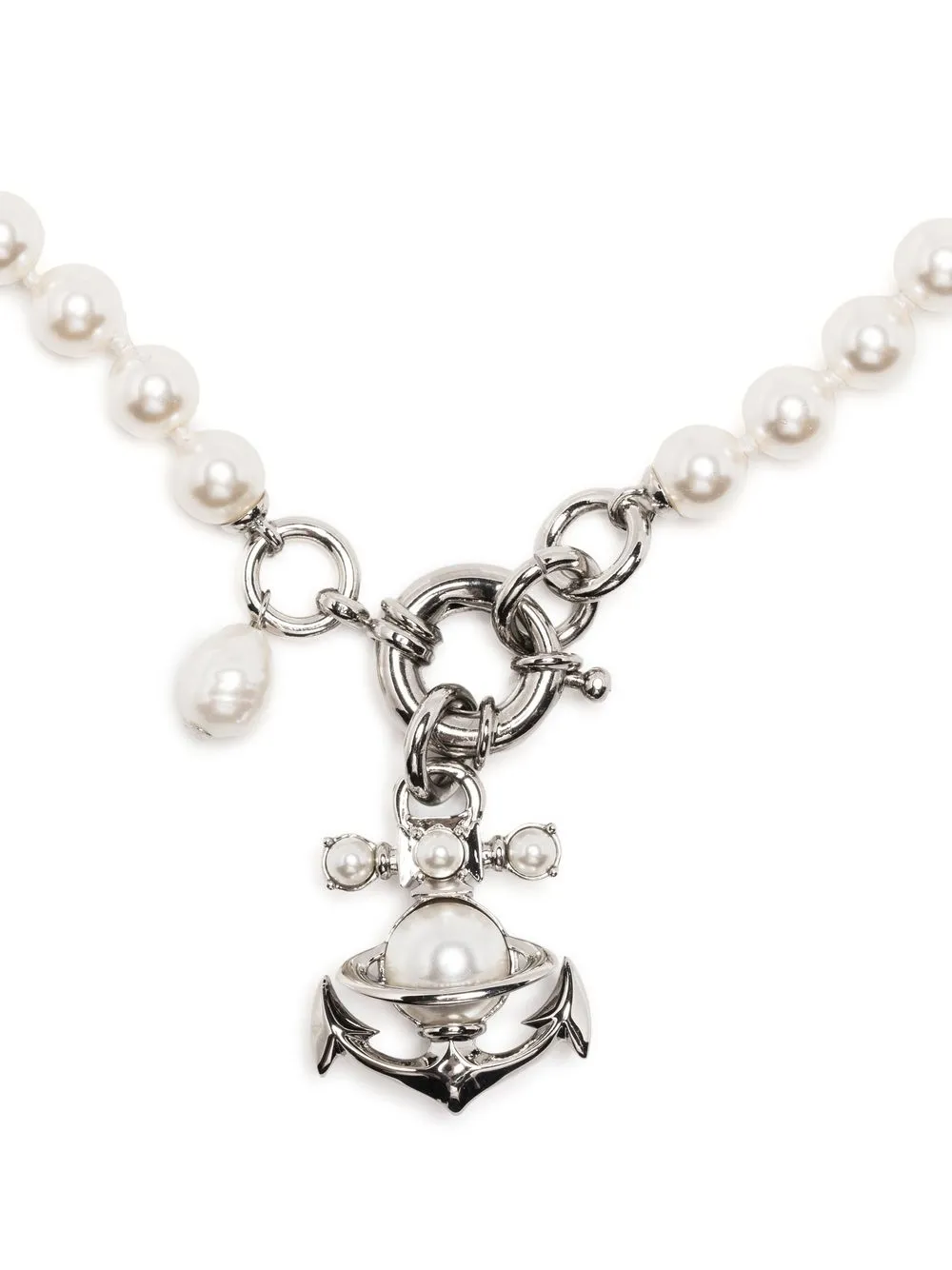 

Vivienne Westwood crystal-orb pearl necklace - White