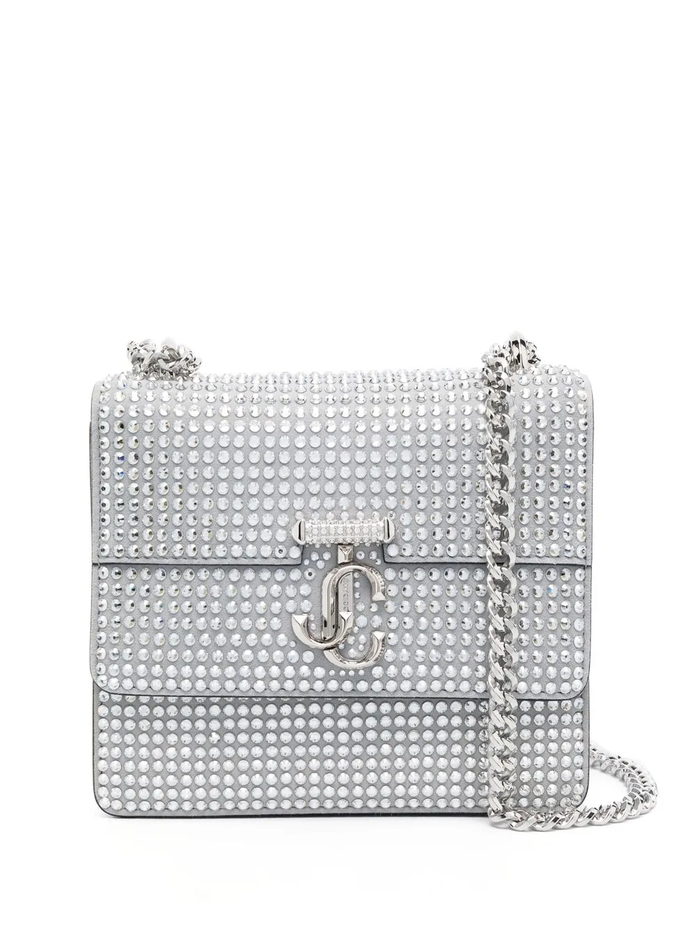

Jimmy Choo Varenne crystal shoulder bag - Silver