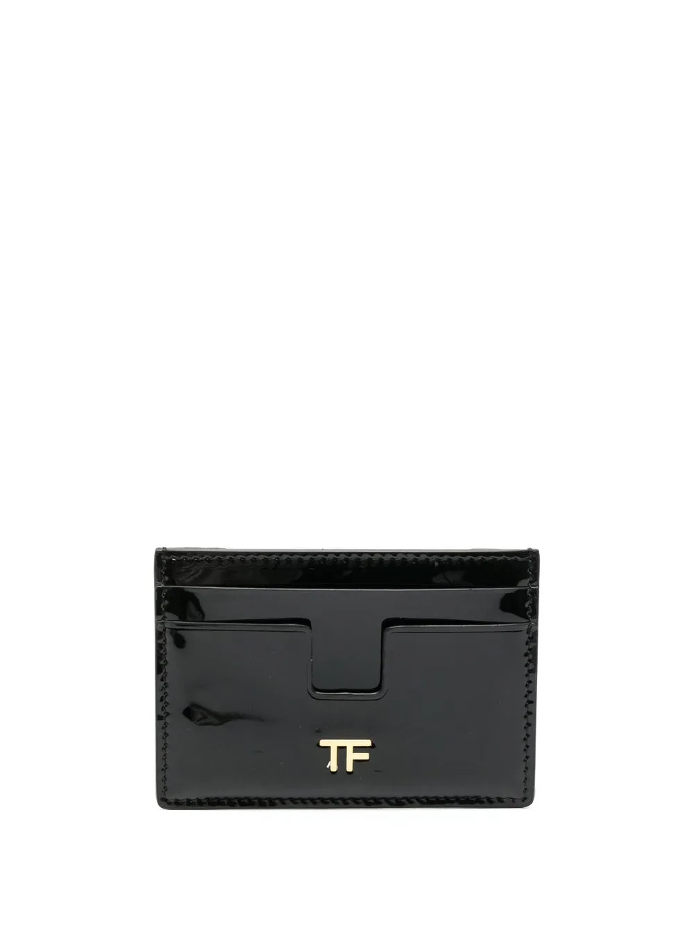 

TOM FORD patent-leather card holder - Black