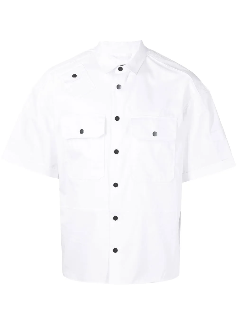 

Neil Barrett flap-pocket button-up shirt - White