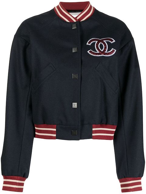 CHANEL Pre-Owned 2004 Letterman bomber jacket