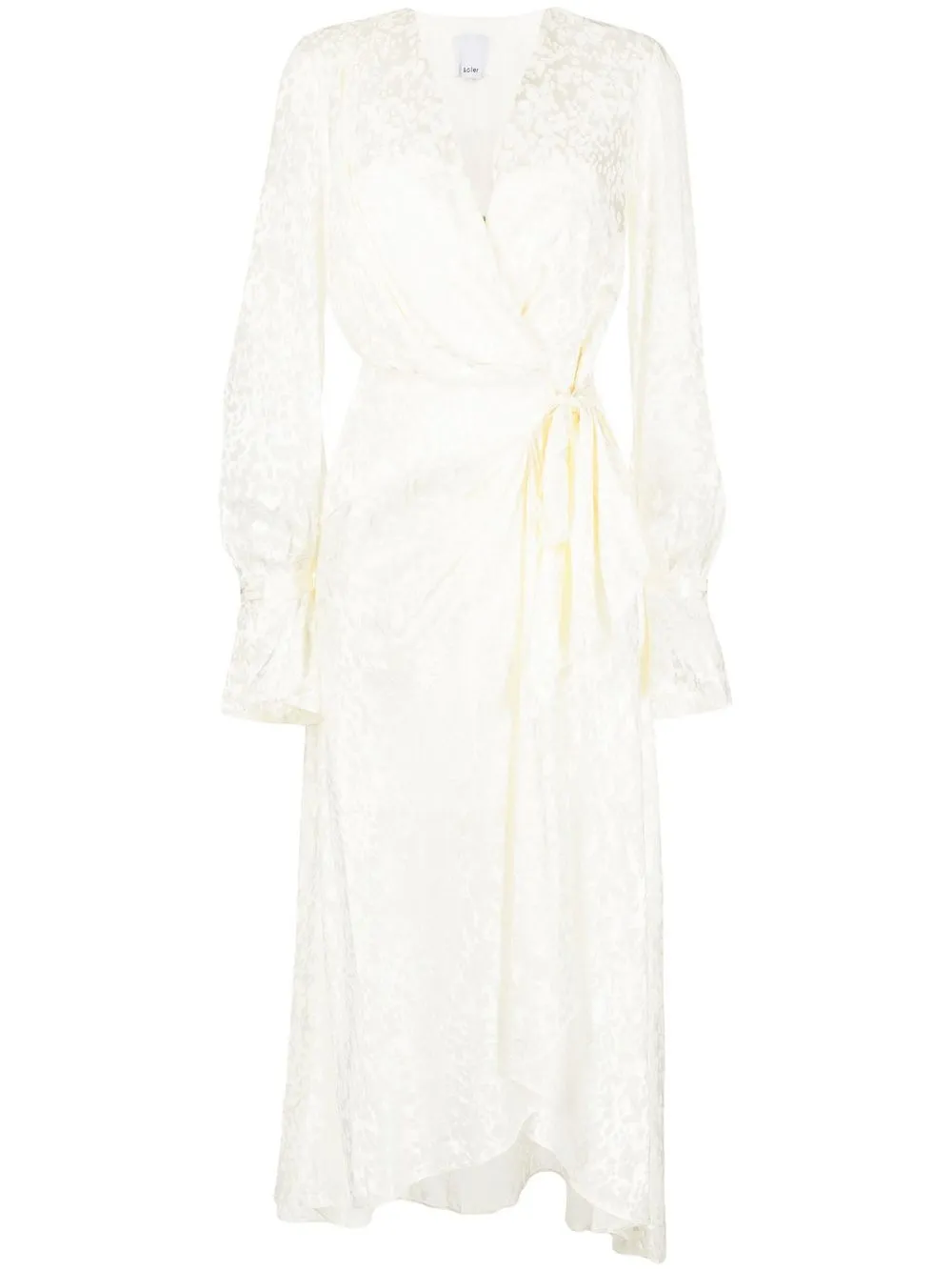 

Acler Wayside long-sleeve midi dress - White