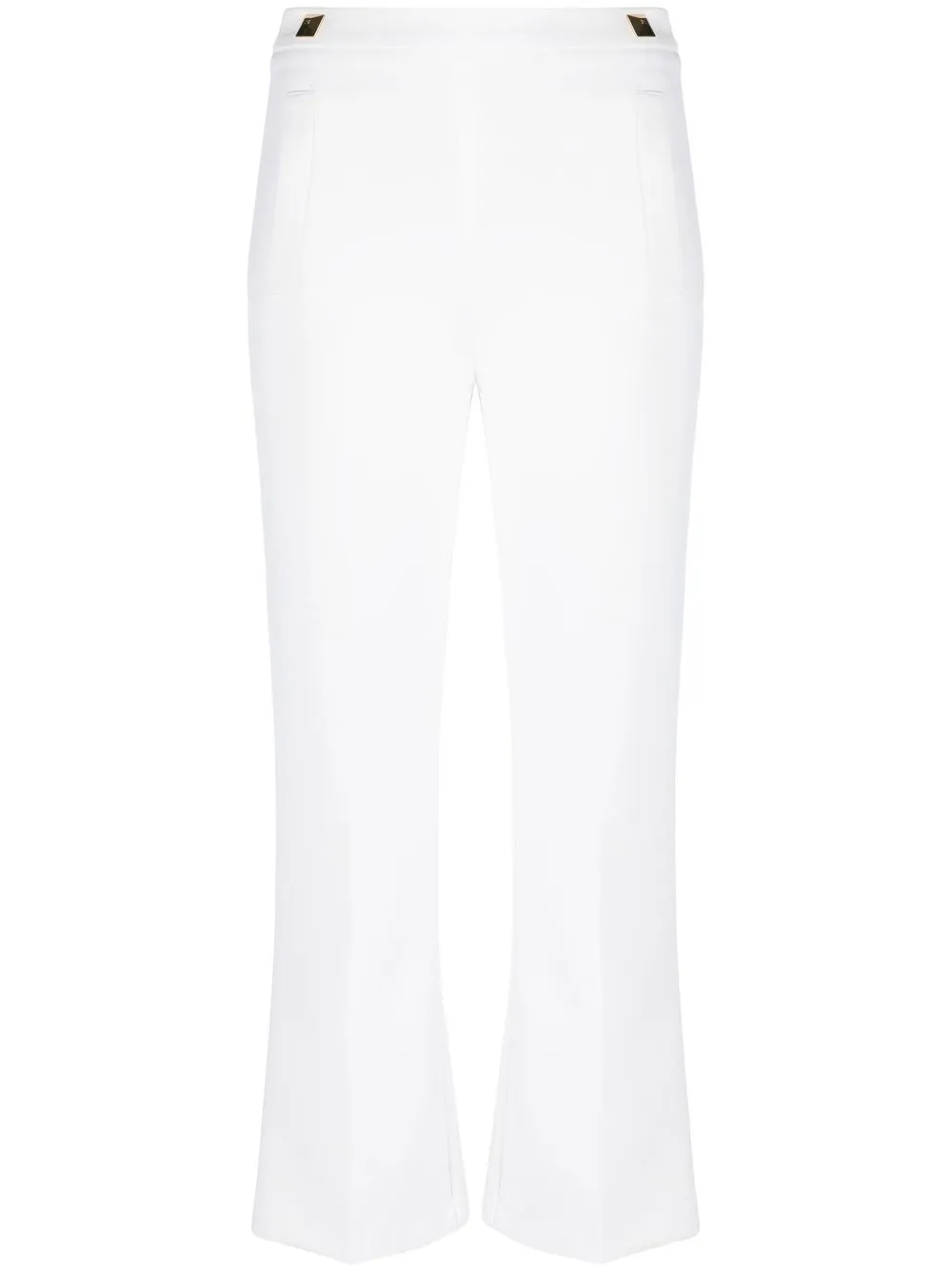 

Elisabetta Franchi pantalones capri con apliques - Blanco