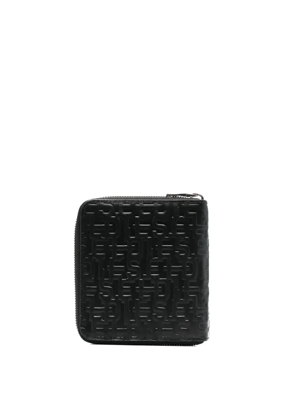 洗練されたデザイン　DIESEL BI-FOLD COIN ZIP X09666 Diesel Bi-Fold Coin Zip M Walllet | Black | FARFETCH