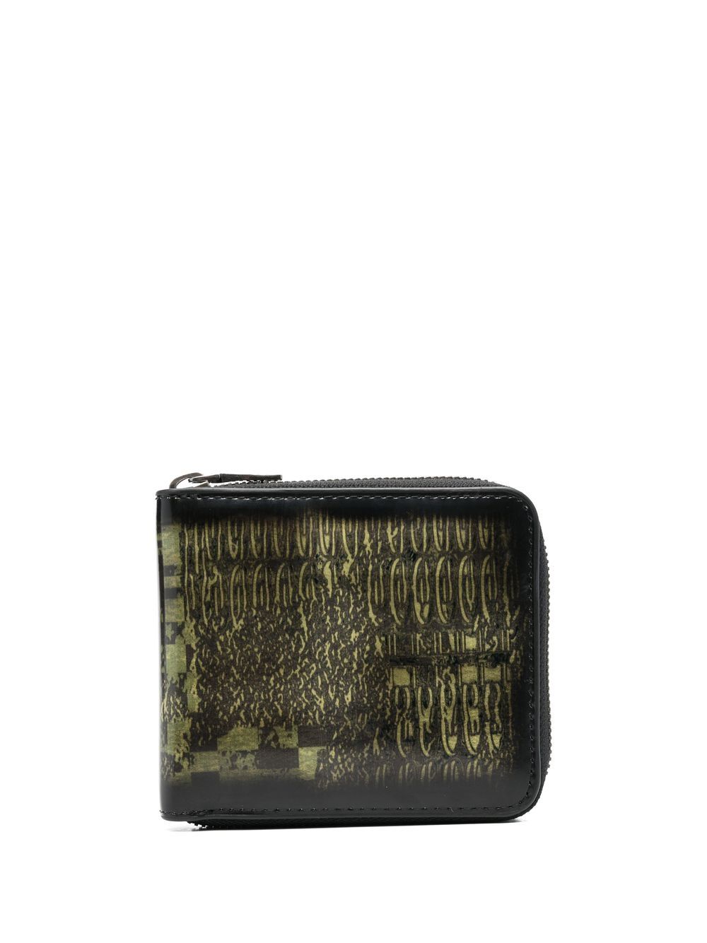 

Diesel graphic-print zip-fastening wallet - Black