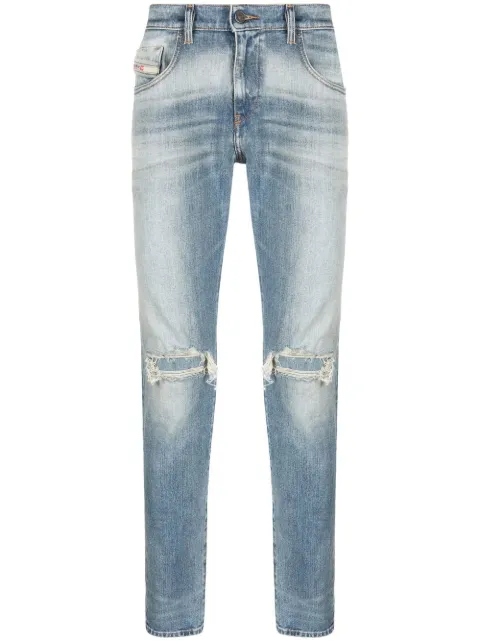 Diesel distressed-effect slim-fit jeans 