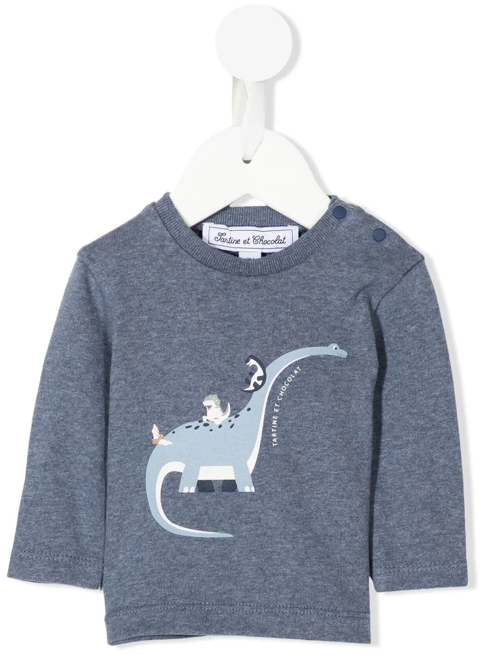 

Tartine Et Chocolat graphic-print cotton sweatshirt - Grey