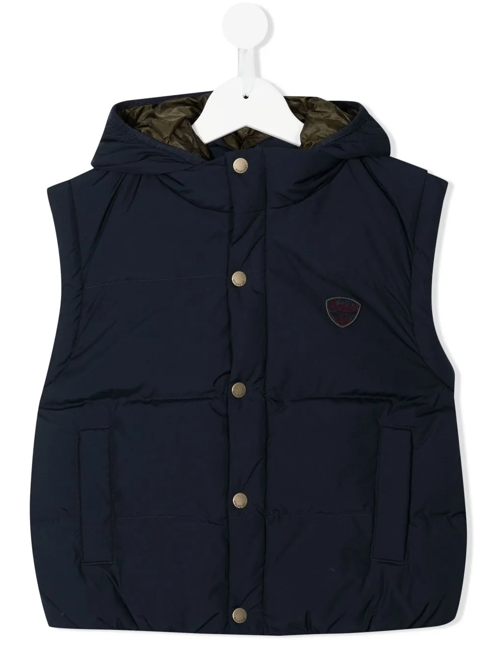 

Bonpoint chaleco capitonado con parche del logo - Azul