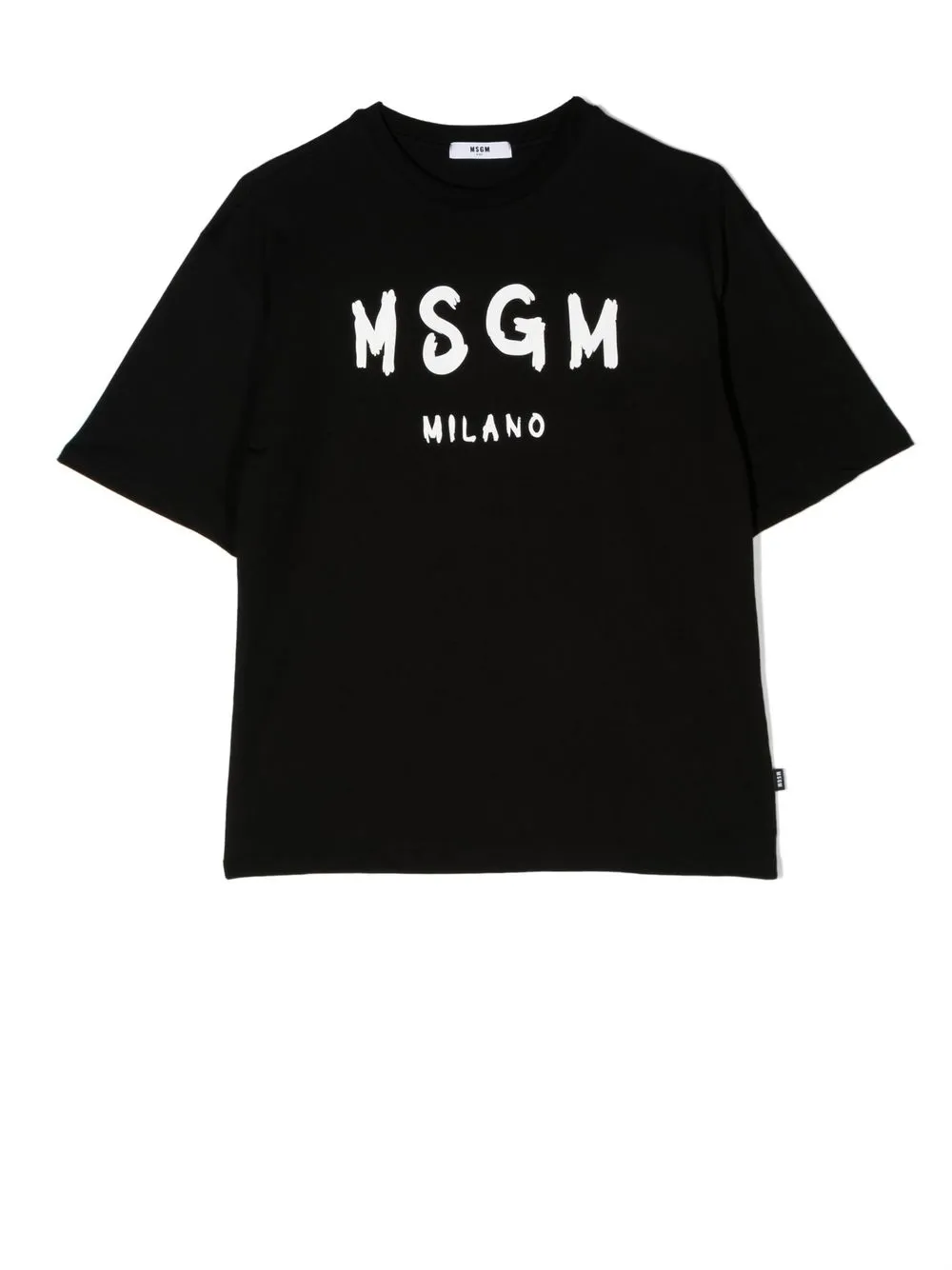 

MSGM Kids TEEN logo-print cotton T-shirt - Black