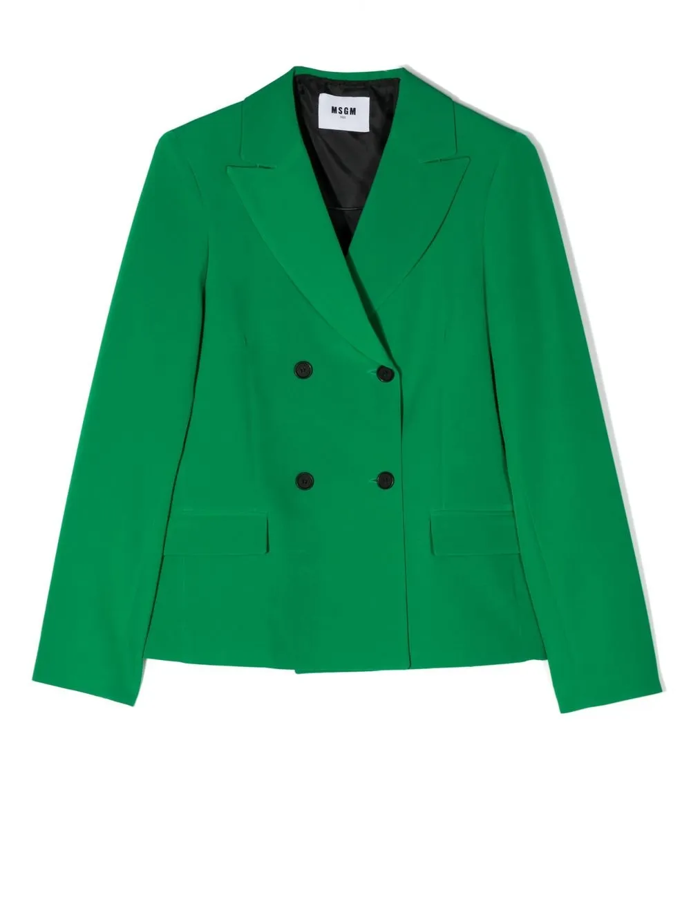 

MSGM Kids blazer con doble botonadura - Verde