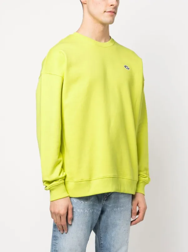 Diesel S-Rob-Doval-PJ Cotton Sweatshirt | Yellow | FARFETCH JO