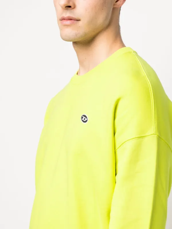 Diesel S-Rob-Doval-PJ Cotton Sweatshirt | Yellow | FARFETCH JO