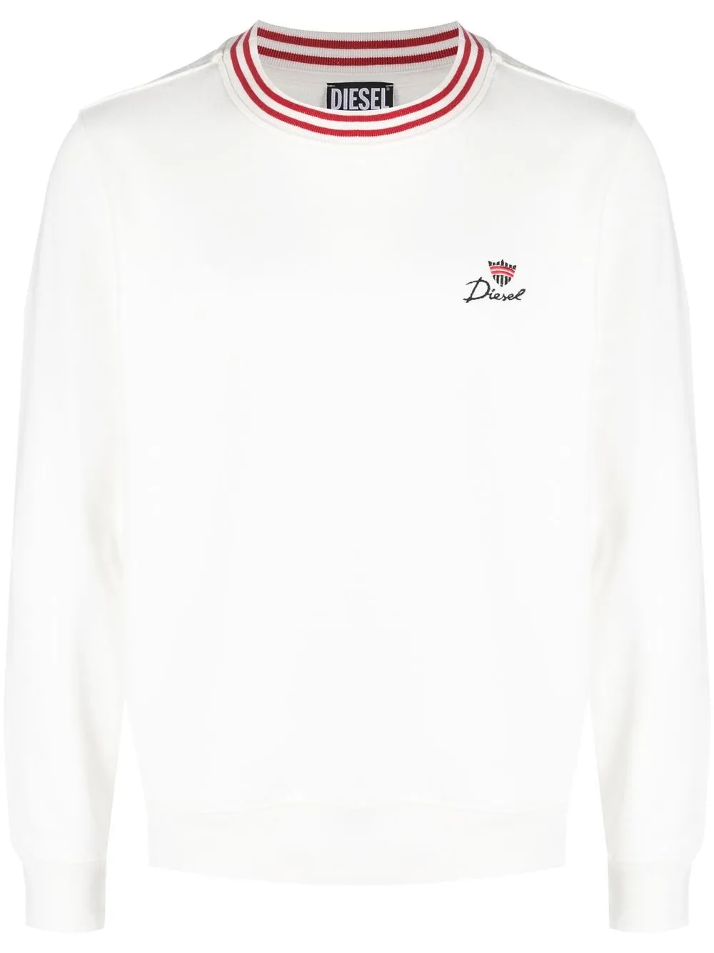 

Diesel embroidered logo sweatshirt - White