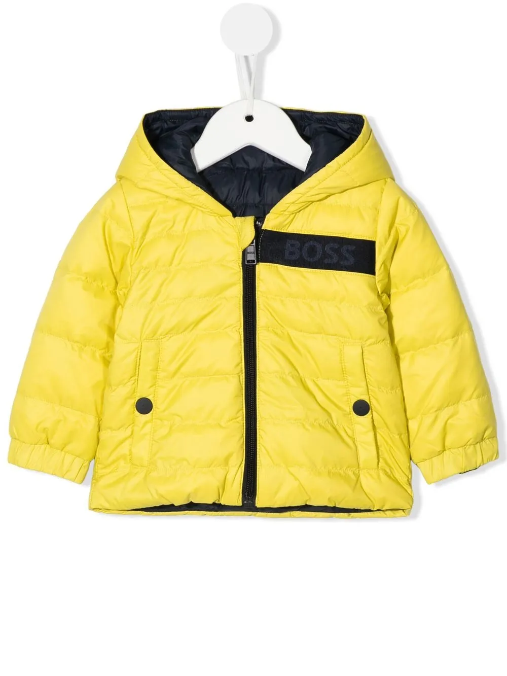 

BOSS Kidswear chamarra reversible - Amarillo