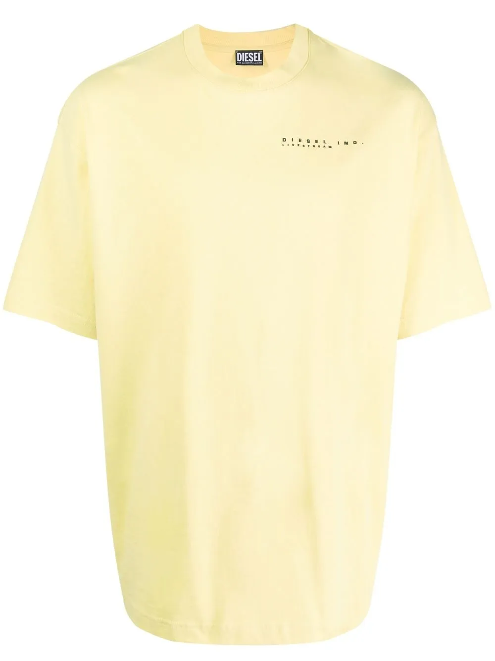 

Diesel foil-print cotton T-shirt - Yellow