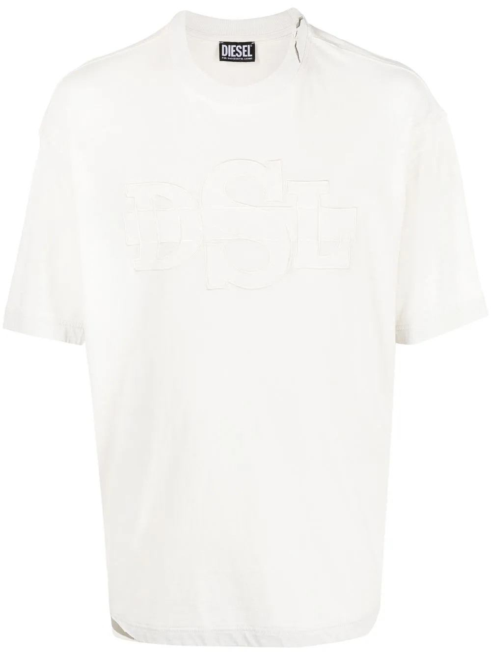 

Diesel playera manga corta con aplique del logo - Blanco