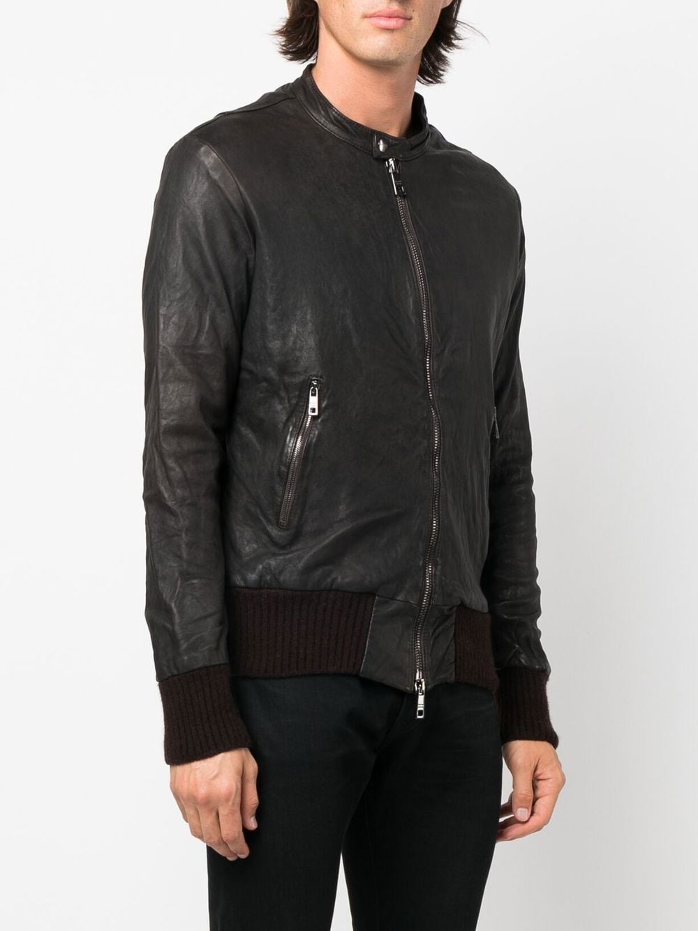 Giorgio Brato zipped-up Leather Jacket - Farfetch
