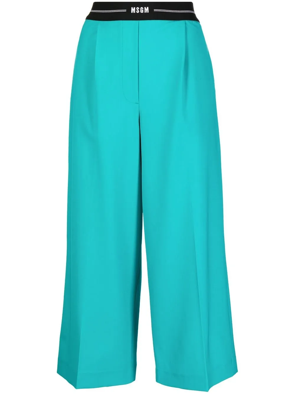 

MSGM low-rise cropped trousers - Green