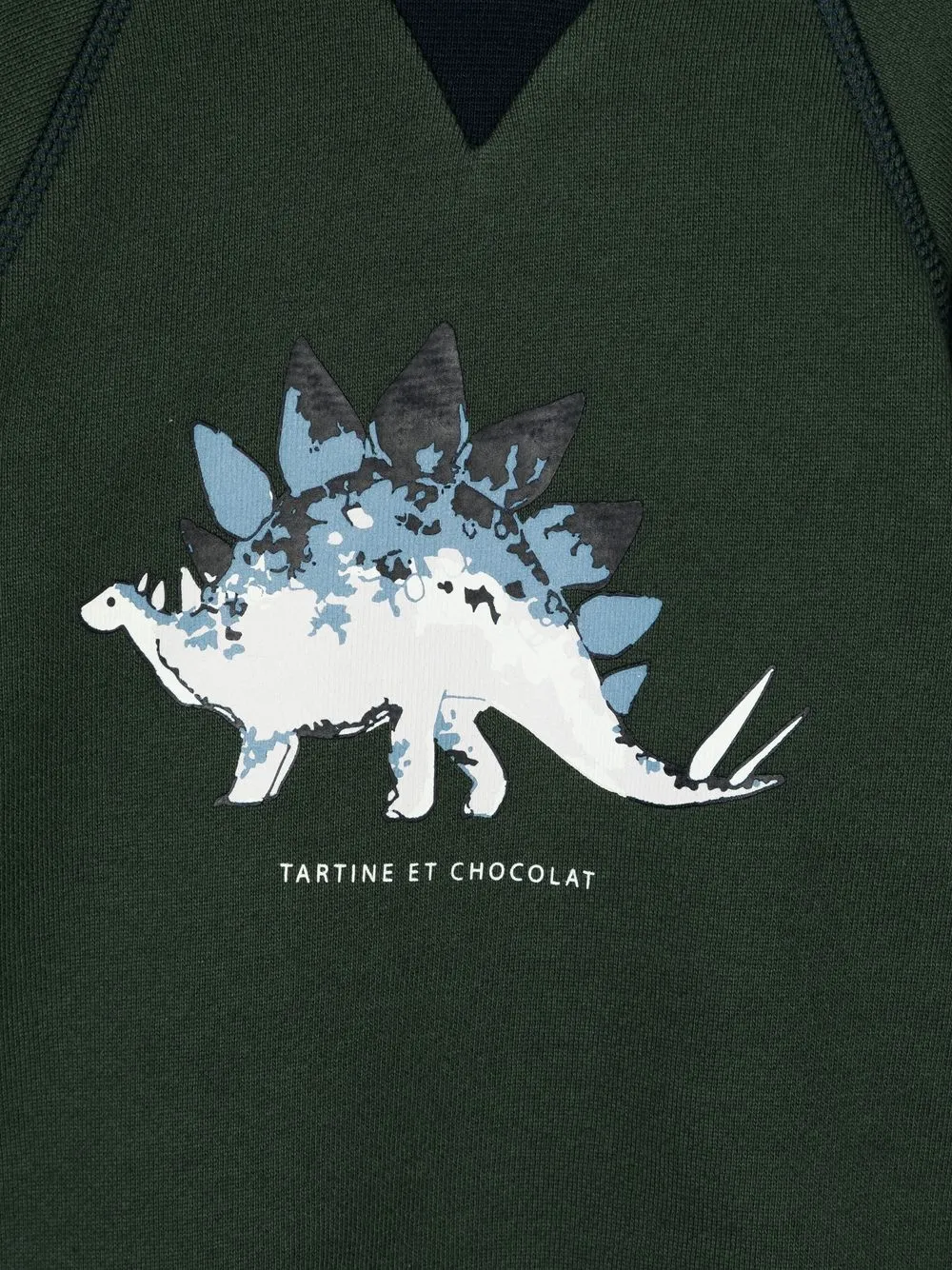 Shop Tartine Et Chocolat Graphic-print Cotton Sweatshirt In Green