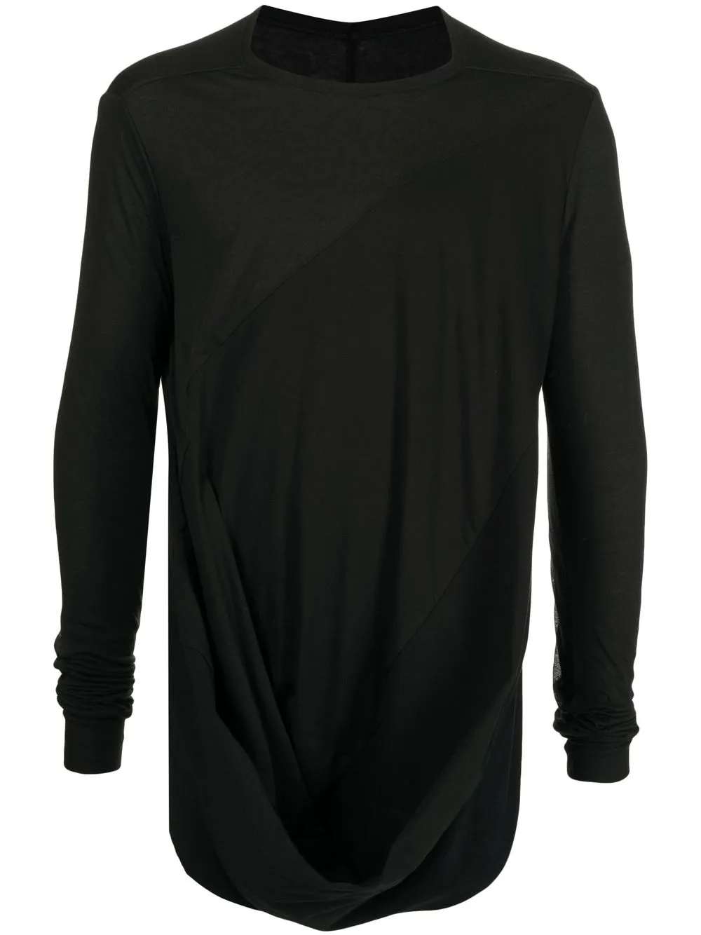 

Rick Owens playera con cuello redondo - Negro