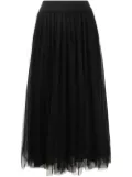 Fabiana Filippi high-waist tulle midi skirt - Black