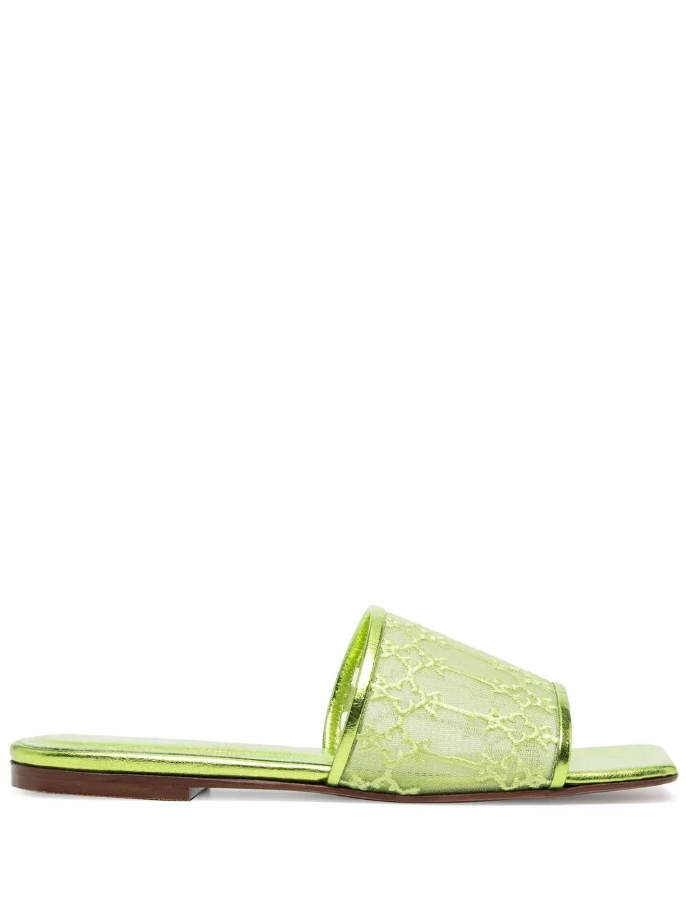 

Andrea Wazen sandalias bordadas - Verde