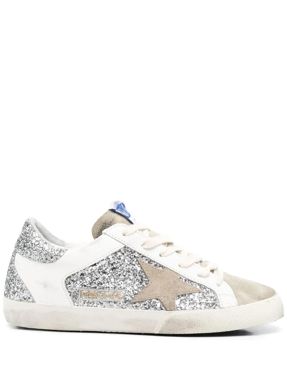 golden goose superstar swarovski crystal suede sneakers