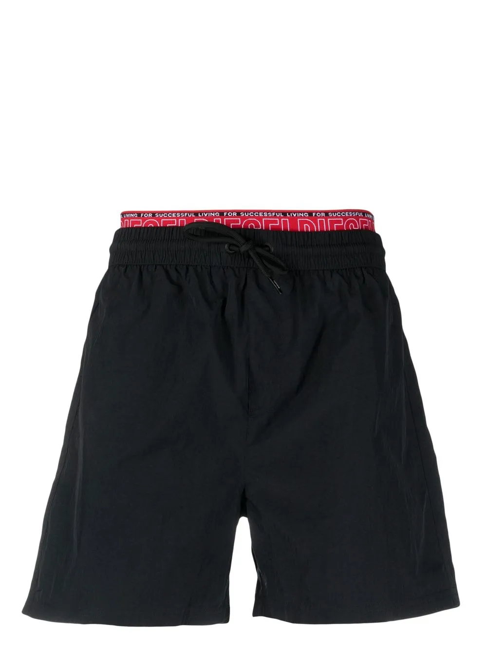 

Diesel logo-waistband swim shorts - Black