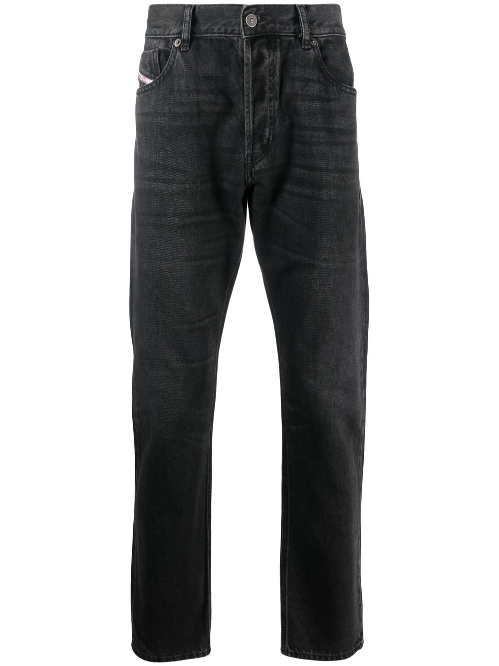 Diesel 1995 Straight Cotton Jeans In Black