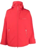 Diesel W-Hennes logo-piped parka - Red