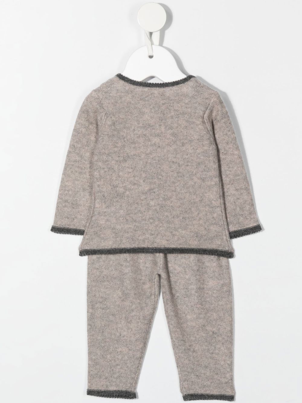 Bonpoint Pyjama met contrasterende afwerking - Beige