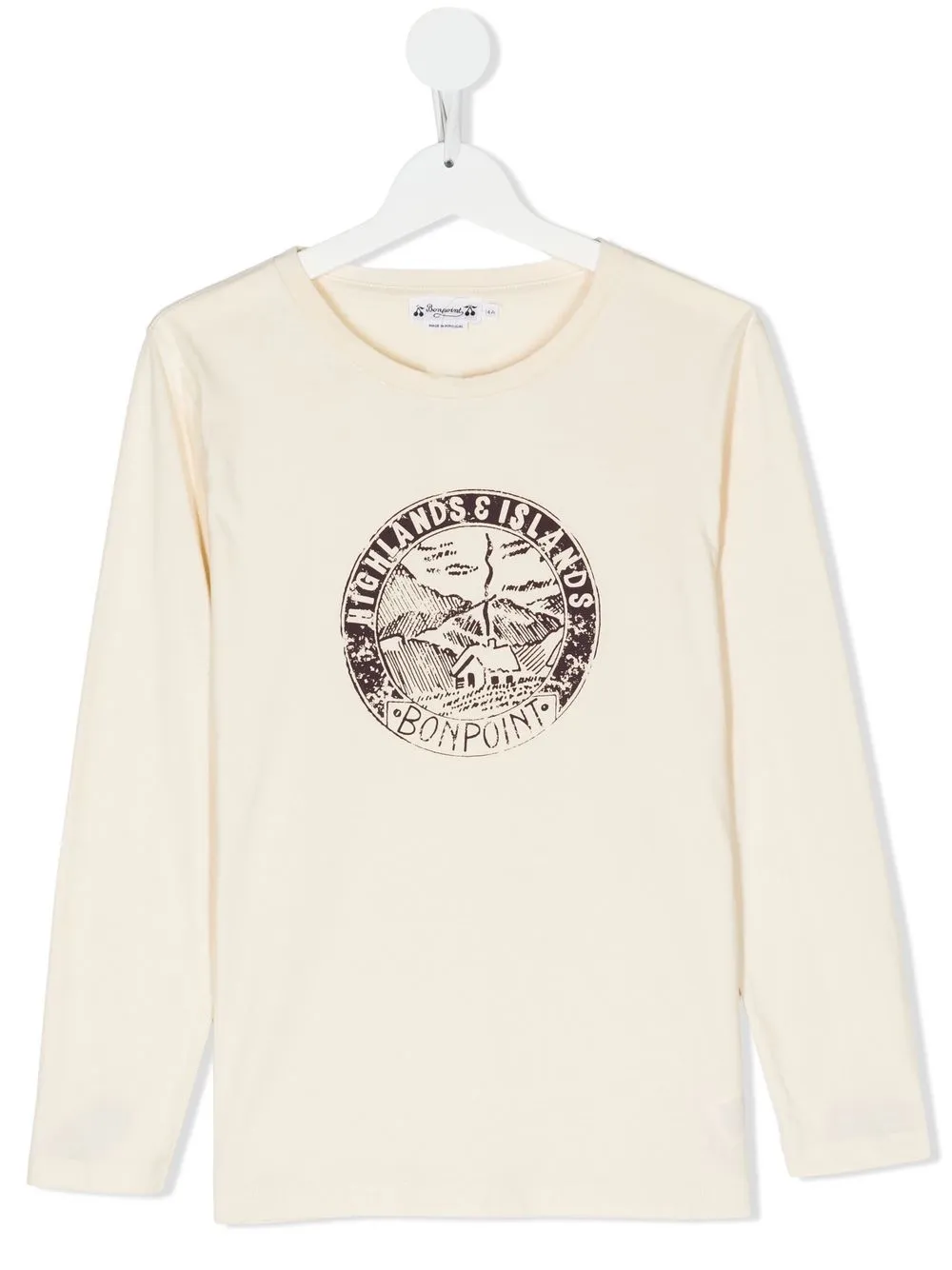 

Bonpoint TEEN graphic-print long-sleeve T-shirt - White