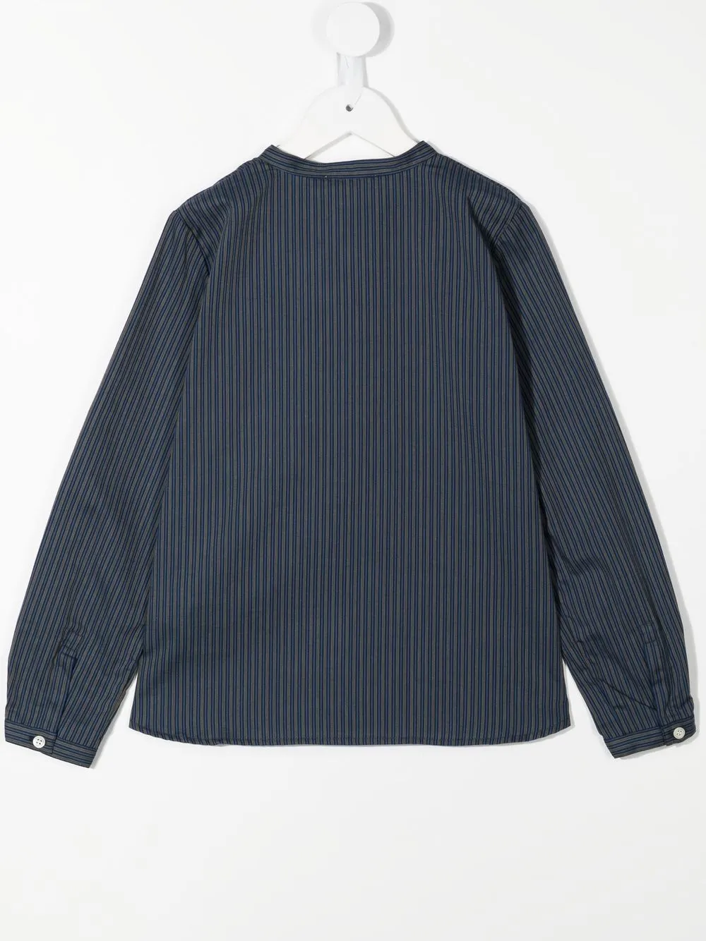 Bonpoint Shirt met krijtstreep - Blauw