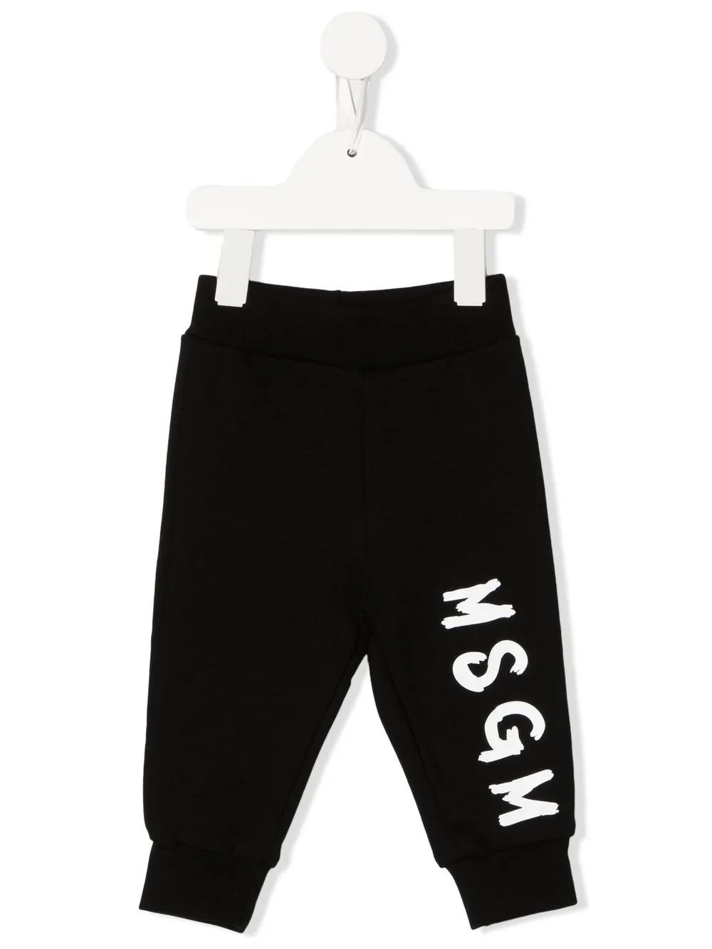 

MSGM Kids pants con logo estampado - Negro