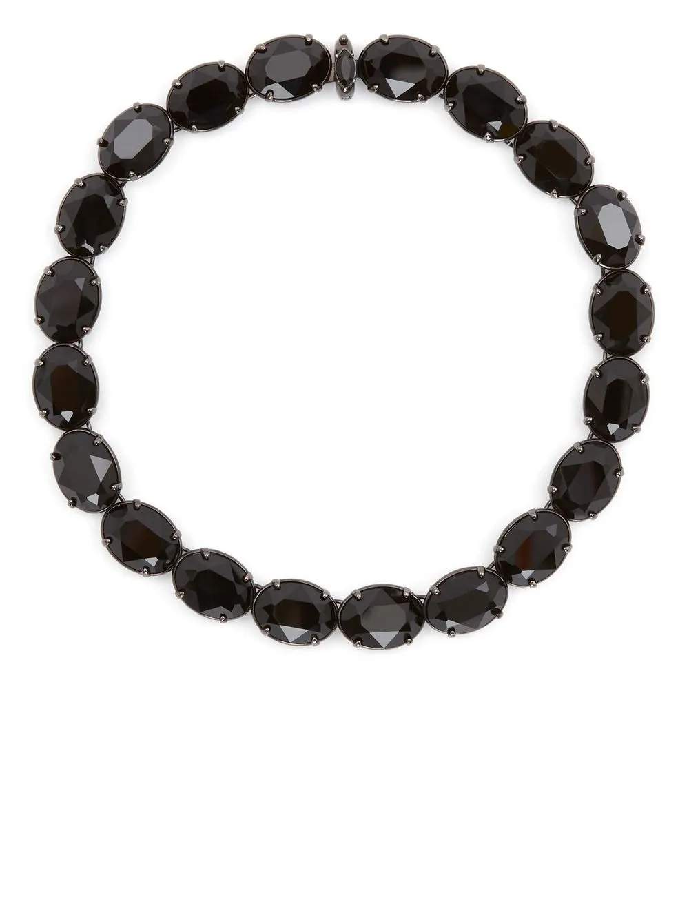 

Alexander McQueen Riviera brass necklace - Black