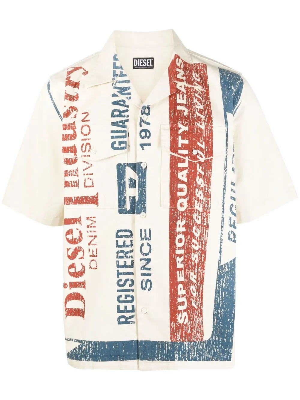 

Diesel graphic-print shirt - Neutrals