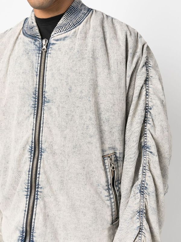 Mens best sale denim bomber