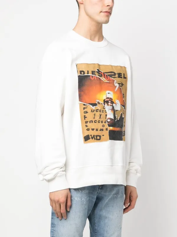 Diesel Sweatshirt Im Distressed-Look - Farfetch