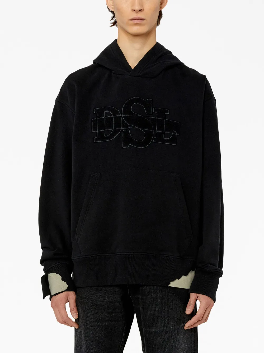  Diesel Klassischer Hoodie   Schwarz 