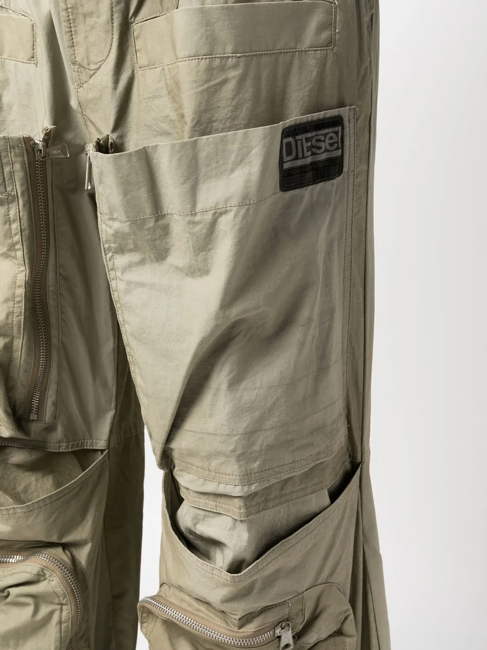 Diesel wide-leg Cargo Trousers - Farfetch