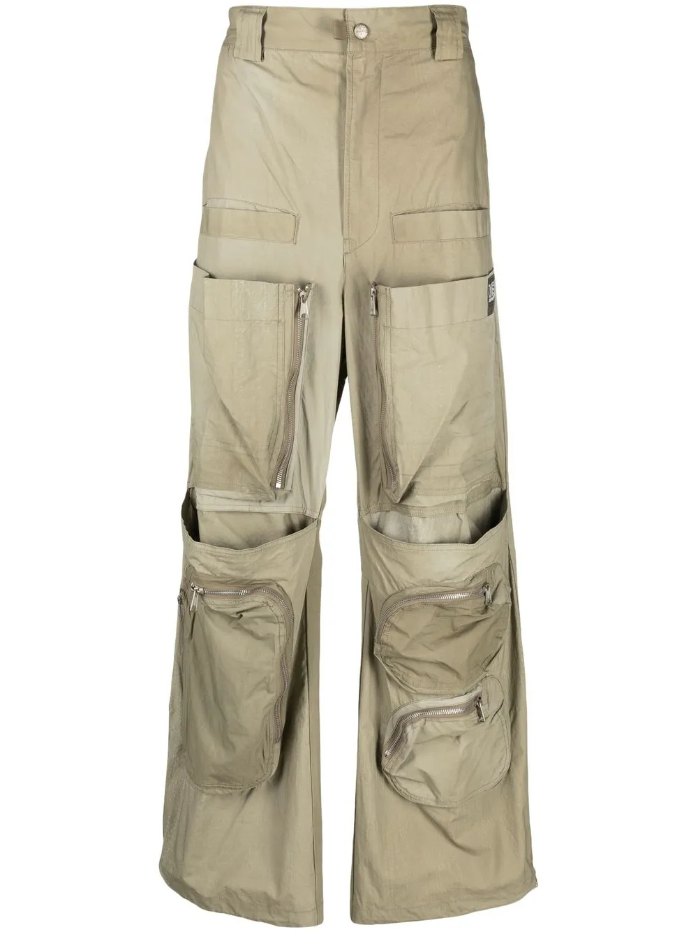 Diesel wide-leg Cargo Trousers - Farfetch